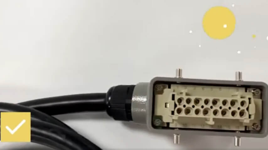 Cavo connettore per impieghi gravosi